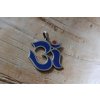 Přívěsek modrý znak Om
