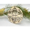 Dřevěná vánoční ozdoba Koule