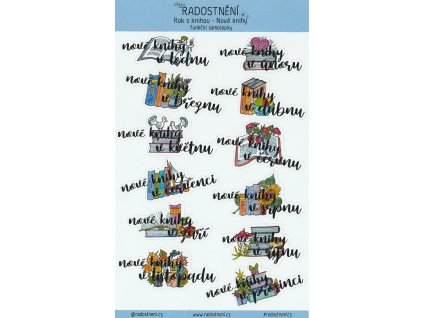 Samolepky • Rok s knihou • Nové knihy (funkční samolepky)