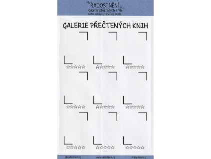 Samolepkový čtenářský deník • Galerie přečtených knih I