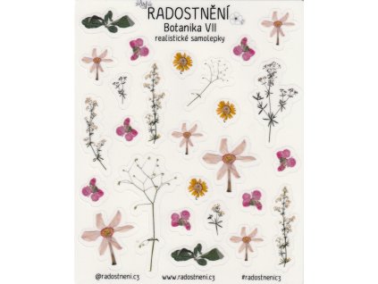 Realistické samolepky - Botanika VII