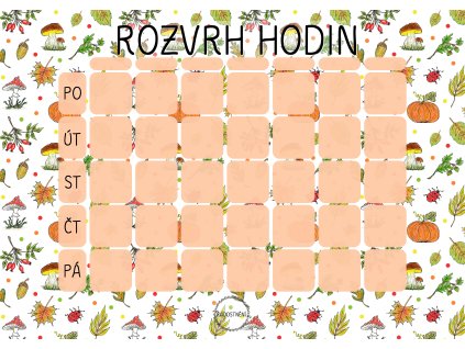 Rozvrh hodin (7 hodin)