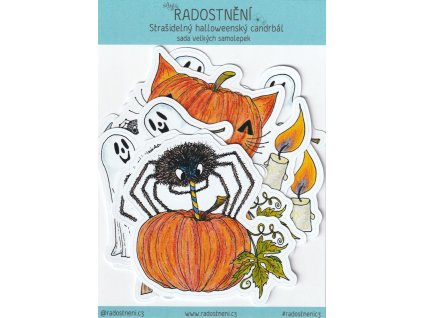 Sada velkých samolepek • Strašidelný halloweenský candrbál