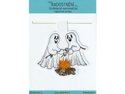 Magnetická záložka • Strašidelné marshmallow
