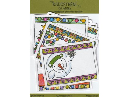 Samolepicí jmenovky na dárky • Od Ježíška