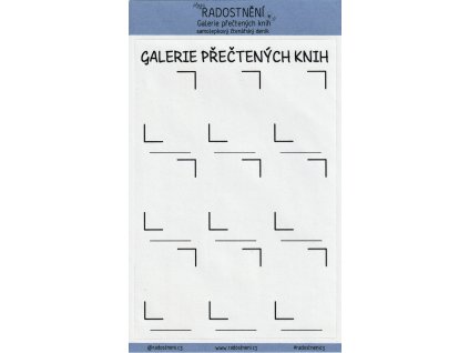Samolepkový čtenářský deník • Galerie přečtených knih II