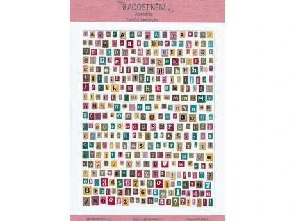 Funkční samolepky • Abeceda (výstřižky)