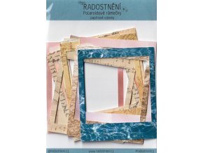 Papírové výseky - Polaroidové rámečky  Barevný potisk, karton 200 g/m2