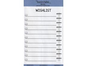 Samolepkový čtenářský deník • Wishlist