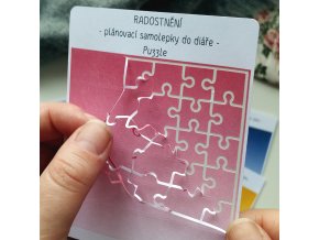 Plánovací samolepky do diáře - Puzzle (paleta)  Barevný potisk, samolepicí papír matný