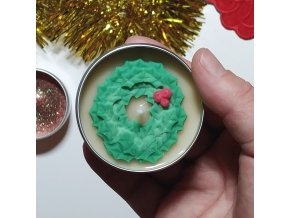 Vůně Vánoc - sójová svíčka  Sójový vosk, 35 ml