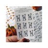 Produkty z kolekce Halloween 2021  Barevný potisk, samolepicí papír matný