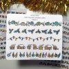 Ručně malované samolepicí pásky - Vánoce 2021  Barevný potisk, samolepicí papír matný