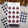 Produkty s motivem vánočních ozdob - Vánoce 2021  Barevný potisk, samolepicí papír matný