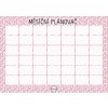2025 Měsíční plánovač na šířku Růžové lístky