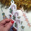 Záložky s vánočním motivem - Vánoce 2021  Barevný potisk, karton 220 g/m2
