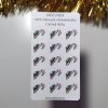 Ručně malované minisamolepky - Vánoce 2021  Barevný potisk, samolepicí papír matný