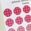 Plánovací samolepky do diáře - Puntíky  Barevný potisk, samolepicí papír matný