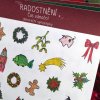 Samolepková sada - Čas vánoční (matný samolepicí papír)  Barevný potisk, samolepicí papír matný