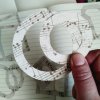 Papírové výseky - Rámečky s motivem notového papíru  Barevný potisk, karton 200 g/m2