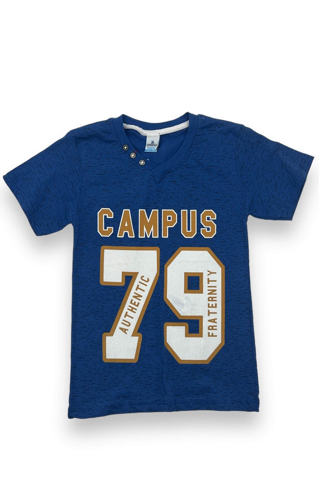 Chlapecké modré tričko s krátkým rukávem