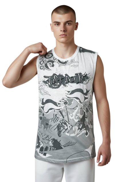 Pánské bílé tílko 01