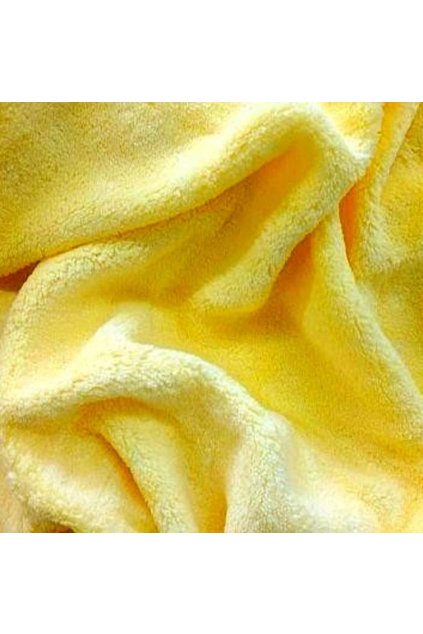 Mikroplyšové žlté prestieradlo Perfect 180×200 +25 cm
