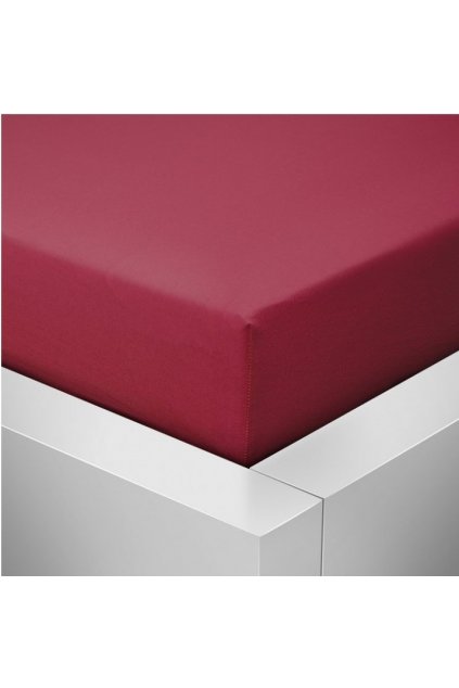 Jersey vínové prestieradlo David na dvojlôžko 220×200 cm