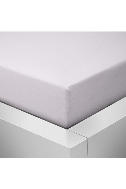 Jersey bílé prostěradlo David dvoulůžko 220x200 cm