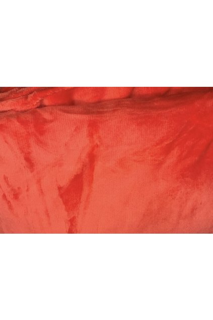 Mikroplyšové oranžové prostěradlo Perfect 90×200 +25 cm