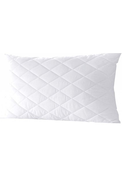 bílý prošívaný polštář 40x60cm