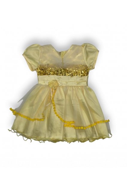 Dívčí šaty žluté barvy