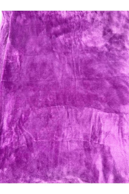 mikroplyšová fialová deka 200x230 cm