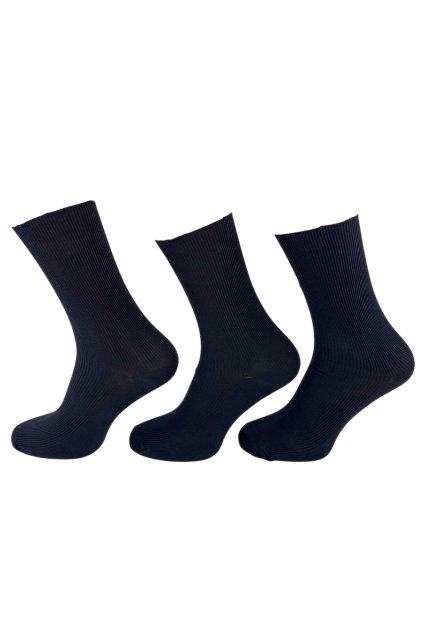 Pánske tmavosivé bavlnené vysoké ponožky 5 párov