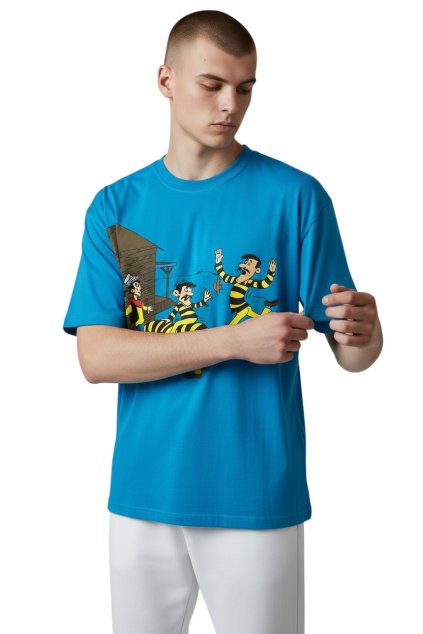 Pánske tričko s krátkym rukávom tyrkysovej farby