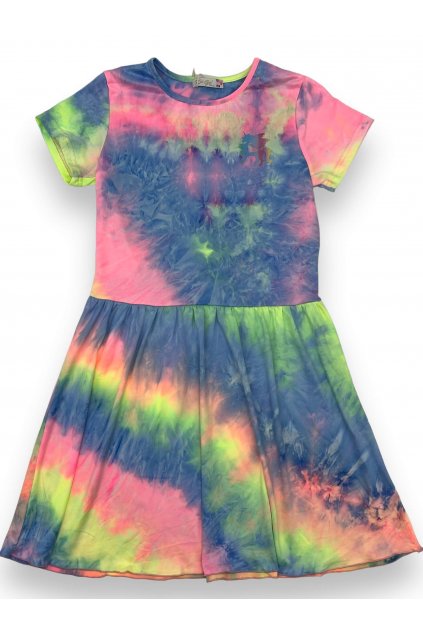 Dívčí modré šaty 02