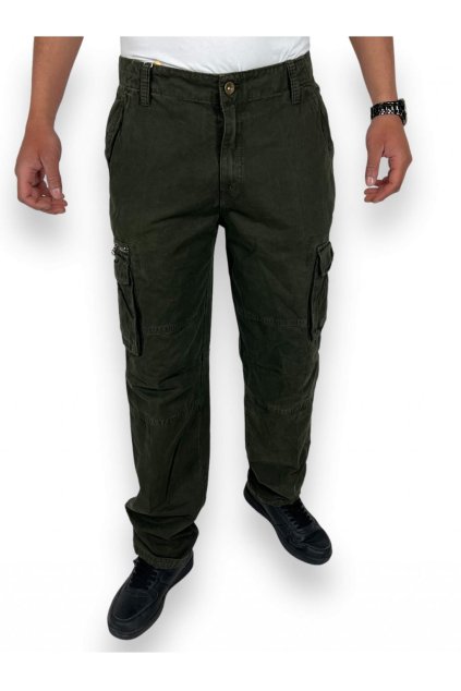 Pánske zelené nohavice 01