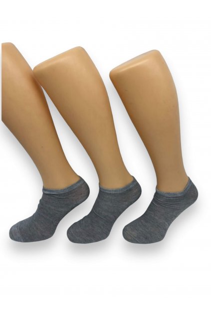 Pánské kotníkové ponožky šedé barvy 6x párů