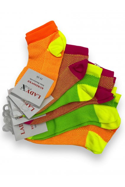 Dámské ponožky 6 párů vícebarevné 01