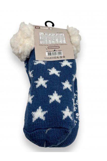 Chlapecké zateplené ponožky modré barvy 02