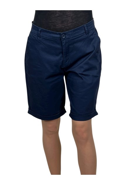 Dámske modré plátené šortky SIMONA
