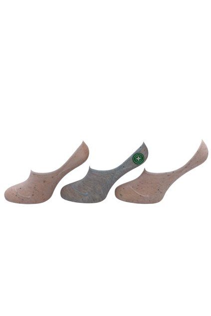 Dámske nízke ponožky 4 páry viacfarebné 01