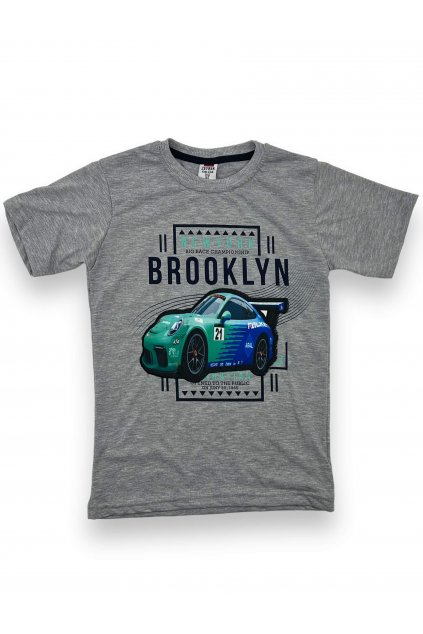 Chlapčenské sivé tričko s krátkym rukávom