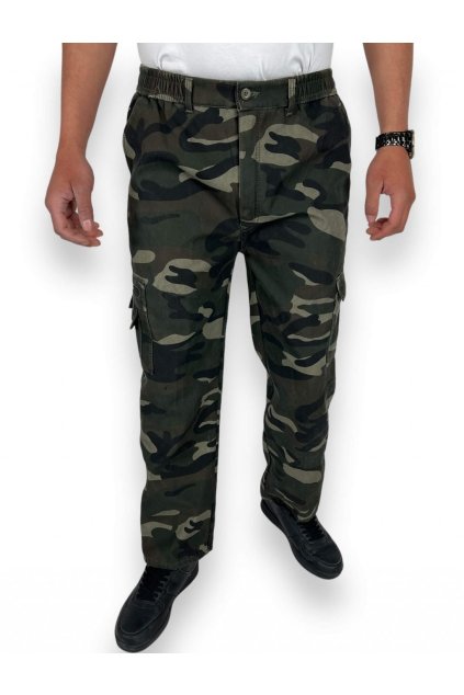 Pánske maskačové plátenné nohavice