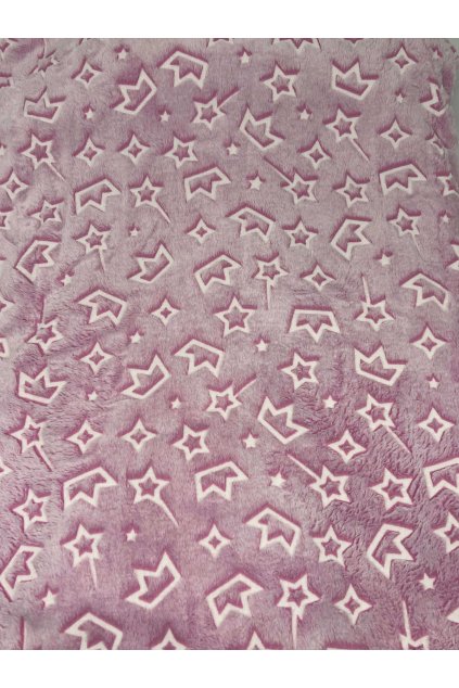 mikroplyšová svietiaca ružová deka