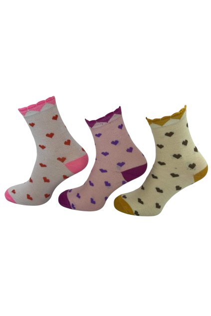 Dámské vysoké ponožky 5x párů vícebarevné