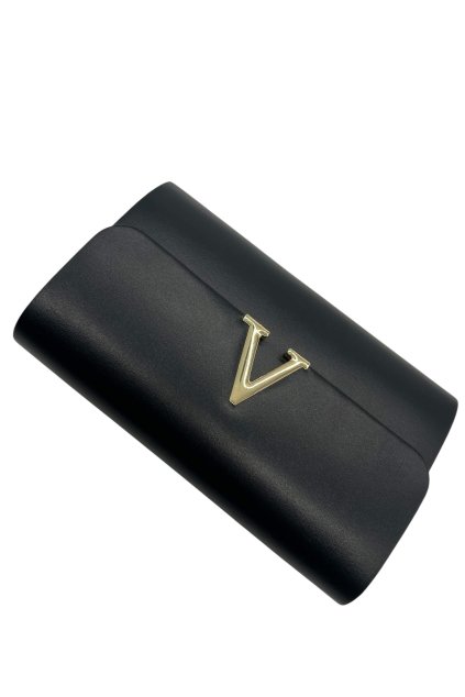 Dámske čierne listové kabelka 01