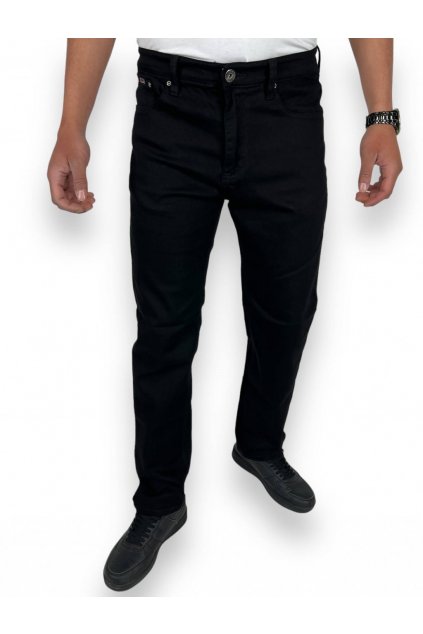 Pánské zateplené džíny černé barvy 02