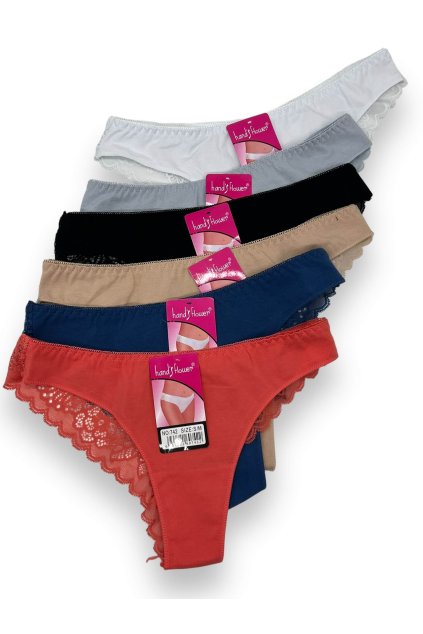Dámské bavlněné kalhotky 3x kusy vícebarevné 03