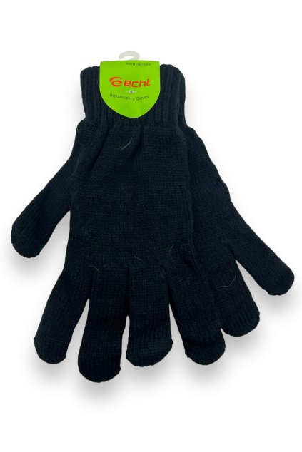 Pánské černé zimní rukavice 01